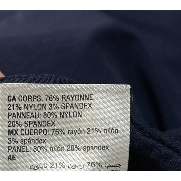 JM Collection Pants Slacks Trouser Size 10 Navy Blue Career Office - Picture 6 of 8